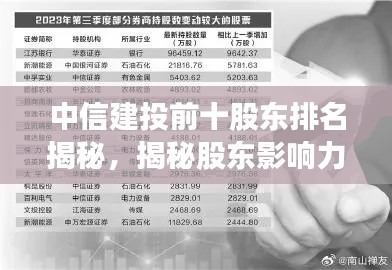 中信建投前十股东排名揭秘,揭秘股东影响力与决策话语权
